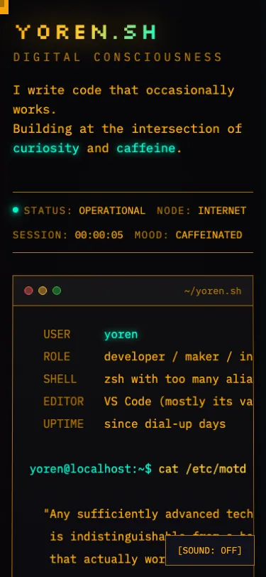 Terminal View (Mobile)